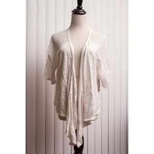 Cardigan shrug, white, Faded Glory XL NWT